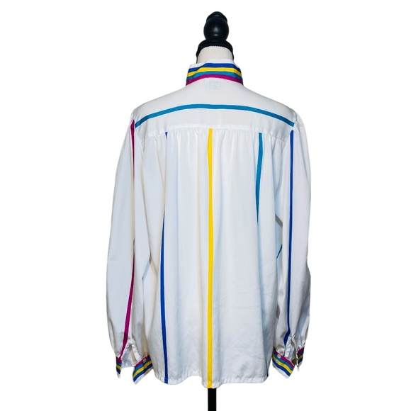 NICOLA stripe vintage blouse - Picture 2 of 4